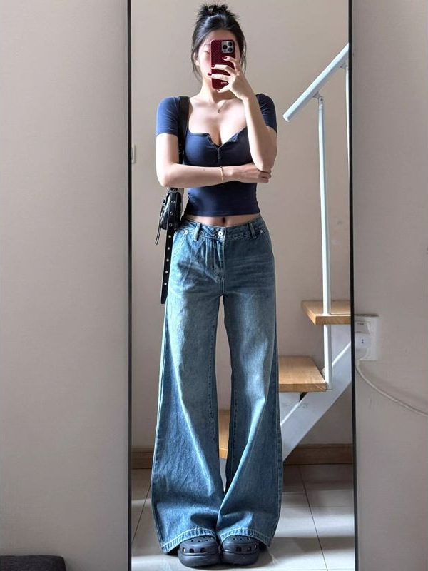 Ženski uski crop top kratkih rukava s poluotvorenim ovratnikom, jednobojna boja, visok struk, otkriva trbuh, ljeto 2025 izdanje