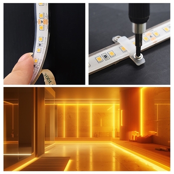 Sauna LED traka IP68 vodootporna, otporna na visoke temperature do 100°C, dužina 10 m, bez pada napona, rasvjeta za saunu, otporna na sulfidaciju i oksidaciju