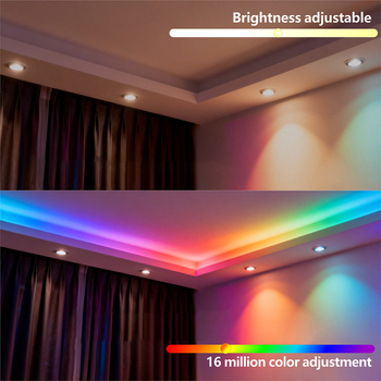 4‑žična RGB LED traka, 12V niske napetosti, modeli 16703/1934/2818, promjenjiva boja za ambijent i dekorativno osvjetljenje, duljina 5 m