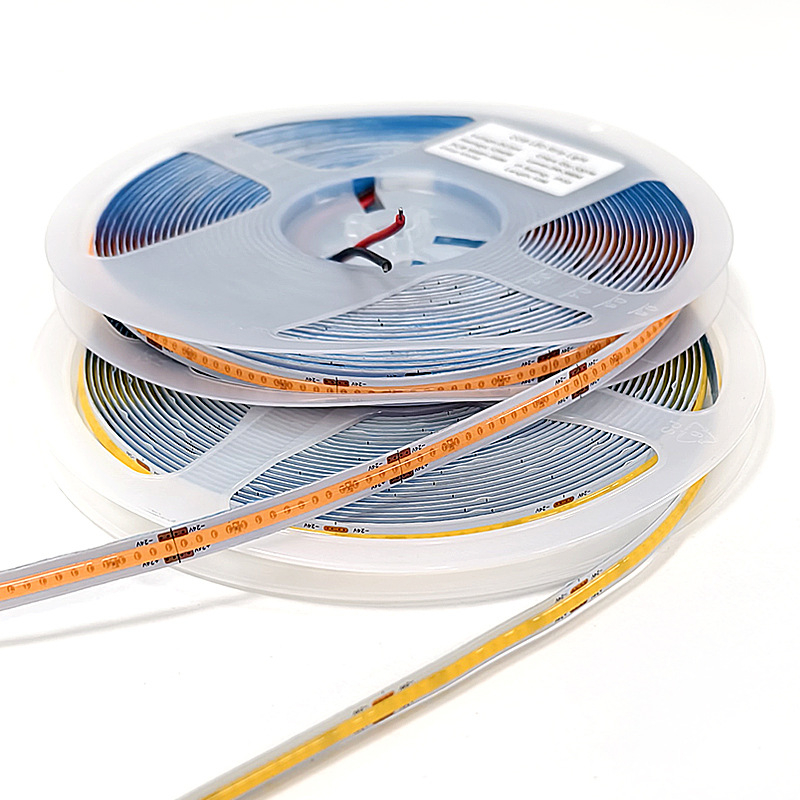COB LED trak s niskim naponom, jednofarbna za unutarnje osvjetljenje, 24V, 320 LED, širina 8 mm, samoljepljiva, linearno osvjetljenje, CRI 90, s mogućnošću dimmeranja
