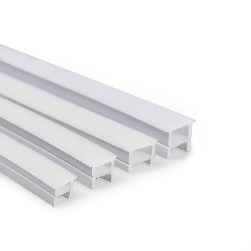 Fleksibilni silikonni poklopac za LED traku, ugrađeni linearni svjetlosni kanal s lukom