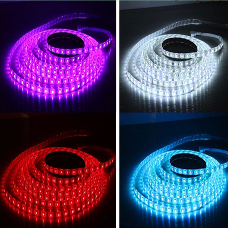 LED trak 12V, 5 m, 60 LED 5050 SMD, fleksibilan, s mogućnošću dimminga, IP65, 180° kut snopa, CRI 80, za dnevni boravak stropno osvjetljenje