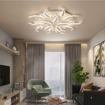 Moderna minimalistička LED stropna svjetiljka za dnevni boravak i spavaću sobu, 220V, domet 15–30 m², 2024