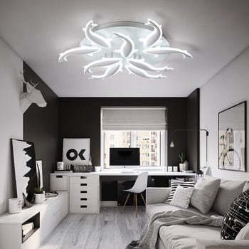 Moderna minimalistička LED stropna svjetiljka za dnevni boravak i spavaću sobu, 220V, domet 15–30 m², 2024
