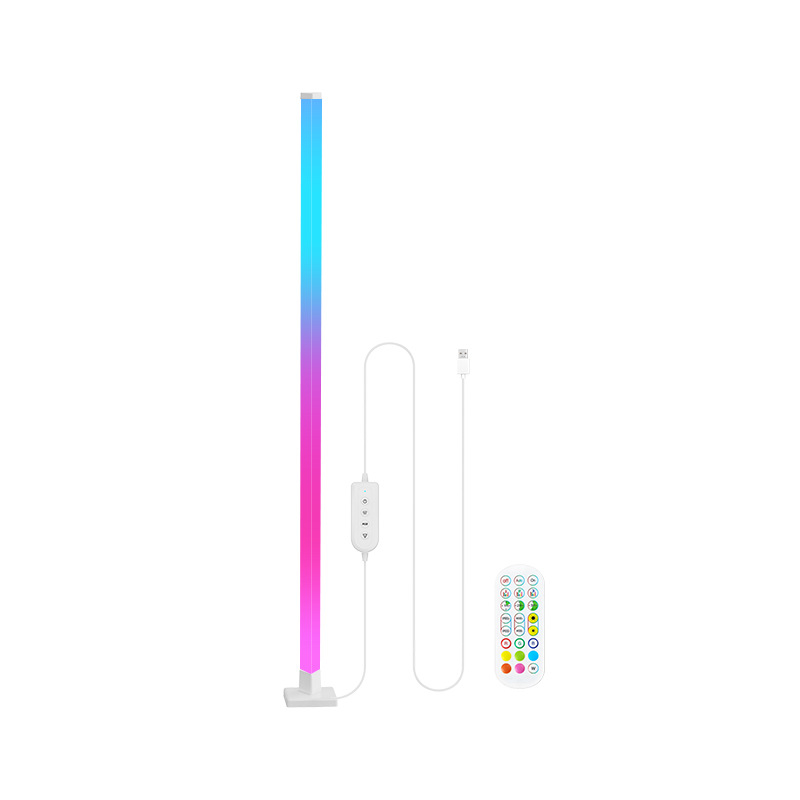 RGB интелигентна подова лампа за атмосфера с музикален ритъм и сензор за звук, подходяща за игрова стая и спалня
