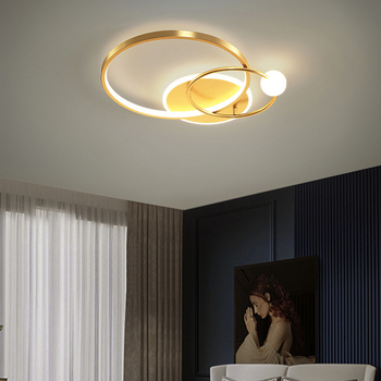 Nordijski stil LED plafonjera, kružnog oblika, moderni minimalistički dizajn, za spavaću sobu, blagovaonu i radnu sobu