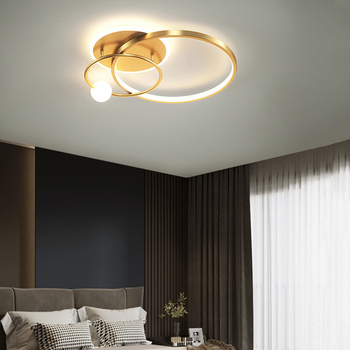Nordijski stil LED plafonjera, kružnog oblika, moderni minimalistički dizajn, za spavaću sobu, blagovaonu i radnu sobu