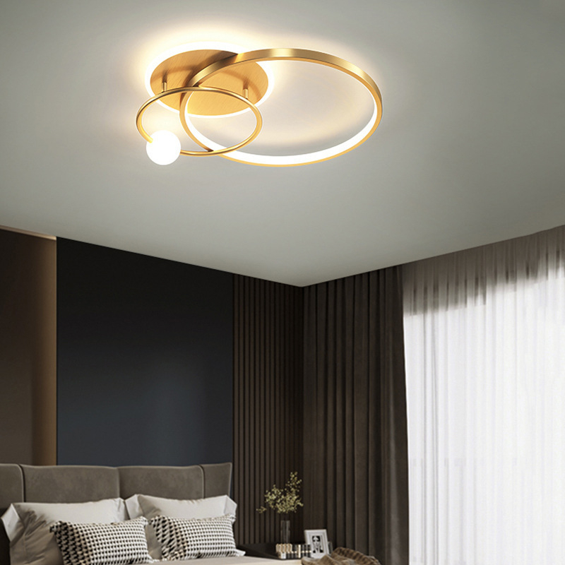 Nordijski stil LED plafonjera, kružnog oblika, moderni minimalistički dizajn, za spavaću sobu, blagovaonu i radnu sobu