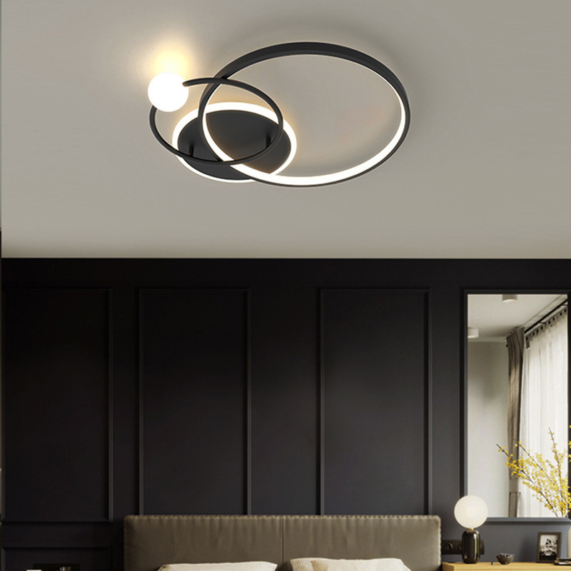 Nordijski stil LED plafonjera, kružnog oblika, moderni minimalistički dizajn, za spavaću sobu, blagovaonu i radnu sobu