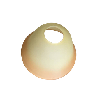Stakleni abažur lampe, smeđi gradijent, vintage dizajn inspiriran Bowler šeširom, američko-europski stil