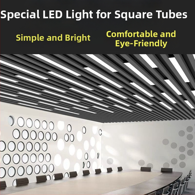 LED duga linearna svjetiljka za ured s bezšavnim spojem, 1200 x 200 mm, IP65, 26 LED, 6500K
