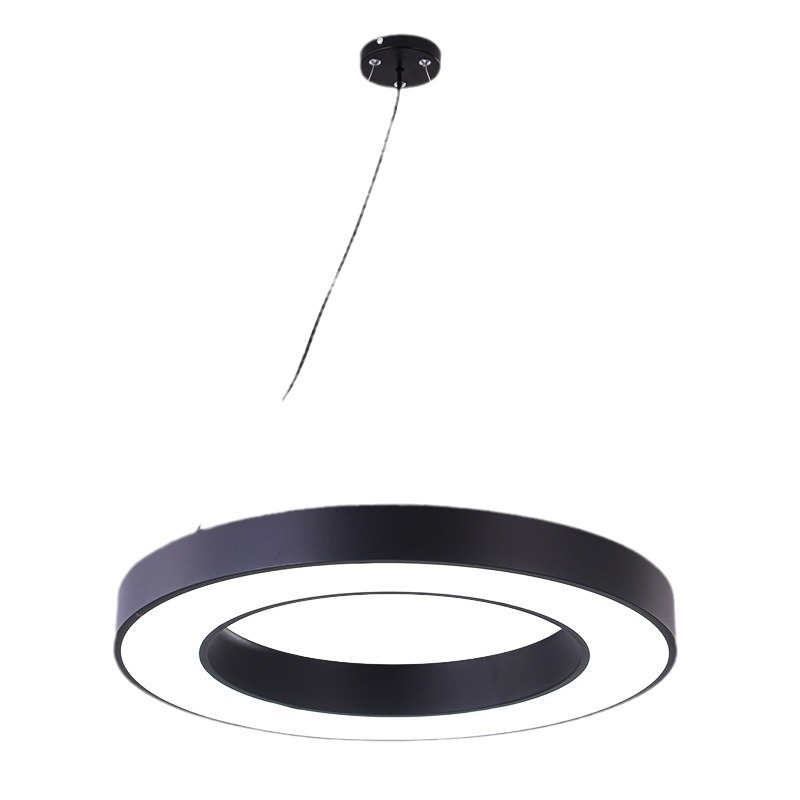 LED viseća rasvjeta za ured s prstenastim oblikom, industrijskog stila, IP44, 240 LED, 3000K/4500K/6500K, dimenzije 600×100×70 mm do 1200×100×70 mm