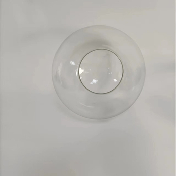 Prozirni stakleni abažur s LED-dimljivom žaruljom, promjer 300 mm, kružni otvor, retro stil