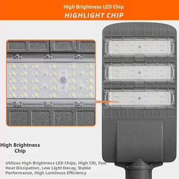 LED ulicová lampa z hliníka liateho pre mestské cesty, vonkajšie vodotesné osvetlenie, 50W–250W