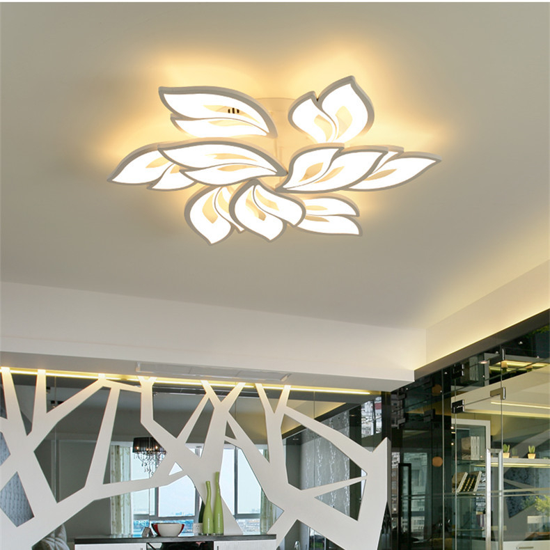 Nou plafon LED pentru living, stil minimalist modern, abajur acrilic, iluminare creativă pentru dormitor și sufragerie