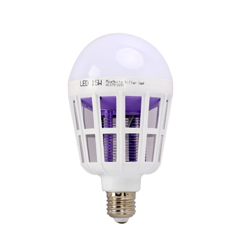LED lampa za komarce – dvostruka upotreba: rasvjeta i električni šok, E27, IP44, 5730 LED