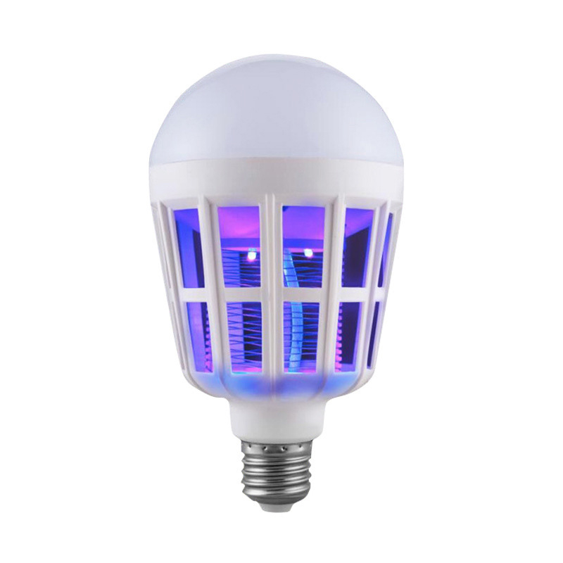LED lampa za komarce – dvostruka upotreba: rasvjeta i električni šok, E27, IP44, 5730 LED