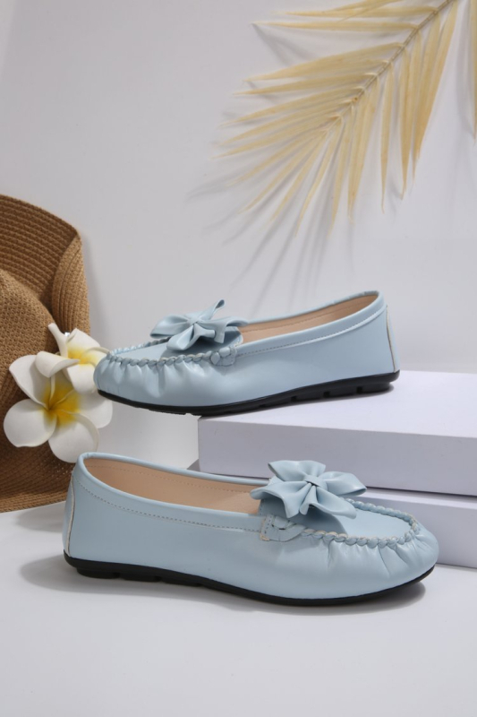 Дамски лоуфъри с панделка, плоски обувки за пролет и есен, slip-on, PU кожа, колежански стил
