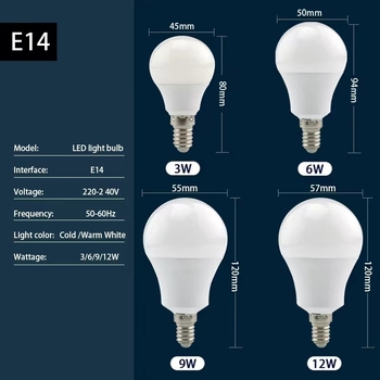 LED žarulja E27, topla bijela svjetlost, zaštita očiju, kućno unutarnje osvjetljenje, CE certifikat