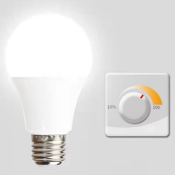 LED žarulja sa SCR-om, podešiva, bez treperenja, široko napajanje 85–265 V, E27, 450 lm, 270° snop svjetla, CRI 80–90