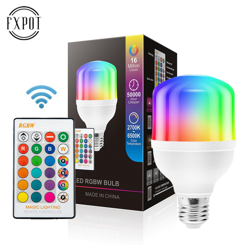 Pametna RGB LED žarulja s daljinskim upravljačem, promjena boje, prigušivanje, memorijska funkcija