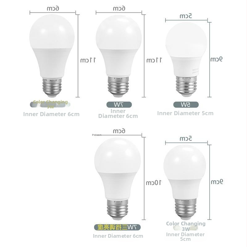 LED žarulja E27, otporna na prašinu, izuzetno jasna, zaštita očiju, bez treperenja, stalni tok, 5W/7W/9W/12W, kućna rasvjeta