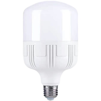 Lampa LED E27, tensiune scăzută 12–85V DC/12–60V AC, 3000 lm, unghi fascicul 120°, economisire energie, corp PVC, abajur PC, IP30, potrivită pentru sisteme cu panouri solare
