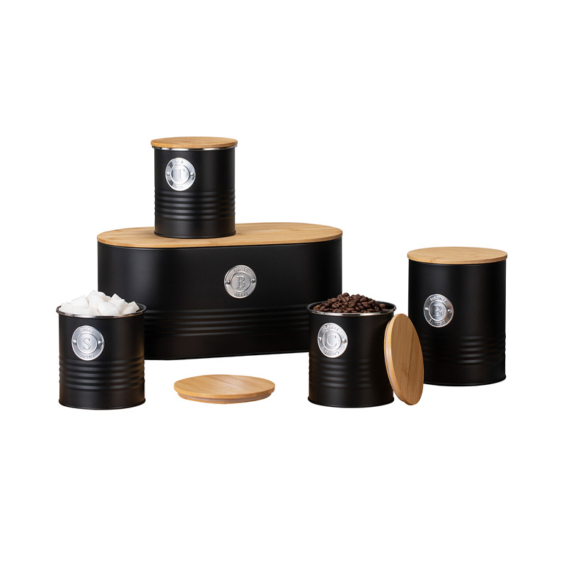 Kenyér tároló üveg nedvességzáró fedéllel, konyhai szervező, 501–800 ml, fém, nordic stílus