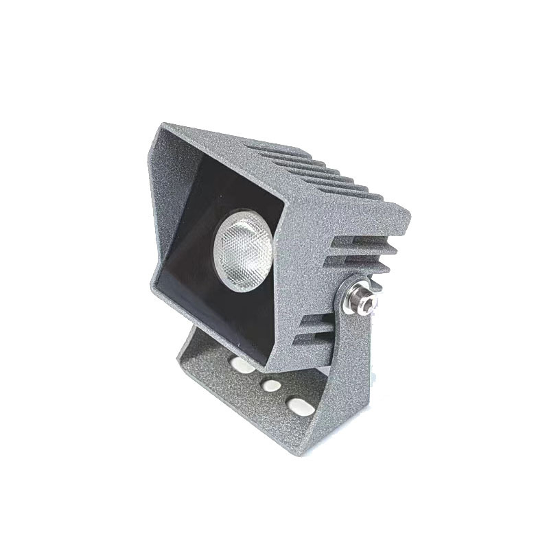 Kültéri kis LED-spotlámpa kerítésoszlophoz, négyszögletes, vízálló, állítható, rendkívül fényes, 3W/6W/10W
