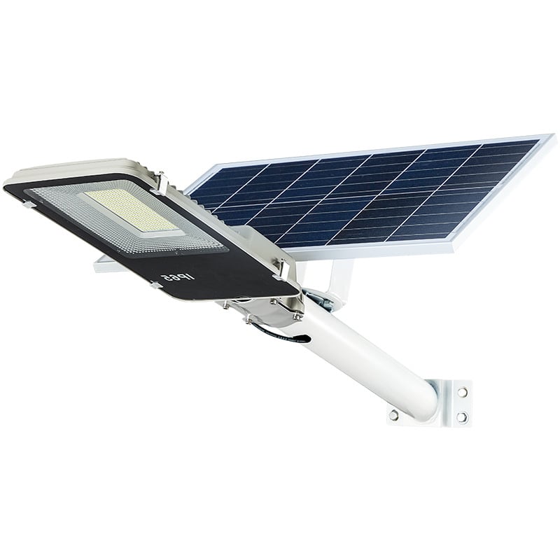 Слънчево LED улично осветление за селски и общински пътища, външно IP65 водоустойчиво, дизайн Златно Бобче, дистанционно управление, 12V, 24–36 ч