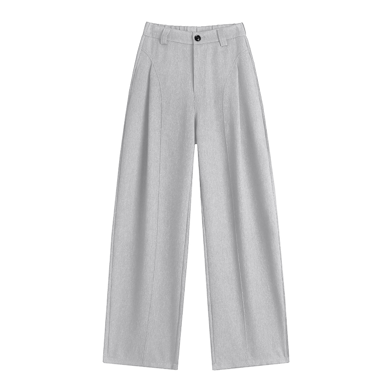 0263/0264 Mulberry selyem és Merino gyapjú egyenes szabású nadrág elöl nyitással, lenanyagú egyenes nadrág hátul elasztikus derékkal és elöl nyitással