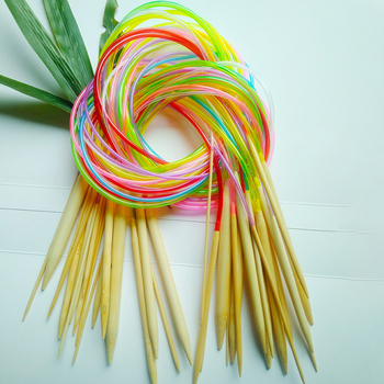 DIY Σετ για πλέξιμο: κυκλικές βελόνες, χρυσή κλωστή και βελονάκια