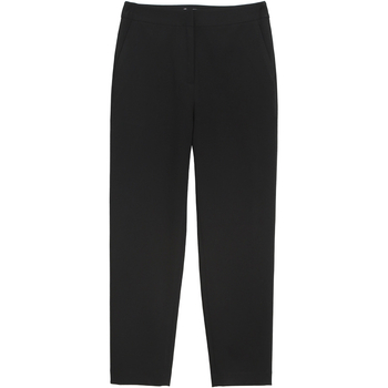 Pantaloni femei din poliester cu croială dreaptă, lungime cropped, stil slim, casual, pentru primăvară și toamnă