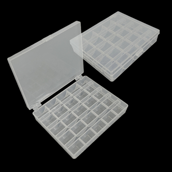Novi set od 25 prozirnih plastičnih kutija za bobine