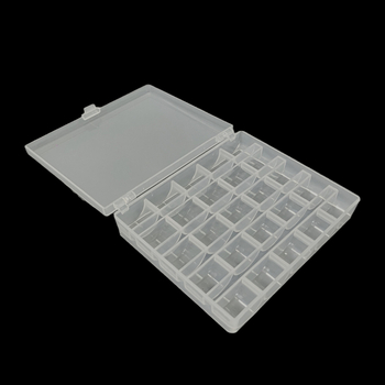 Novi set od 25 prozirnih plastičnih kutija za bobine