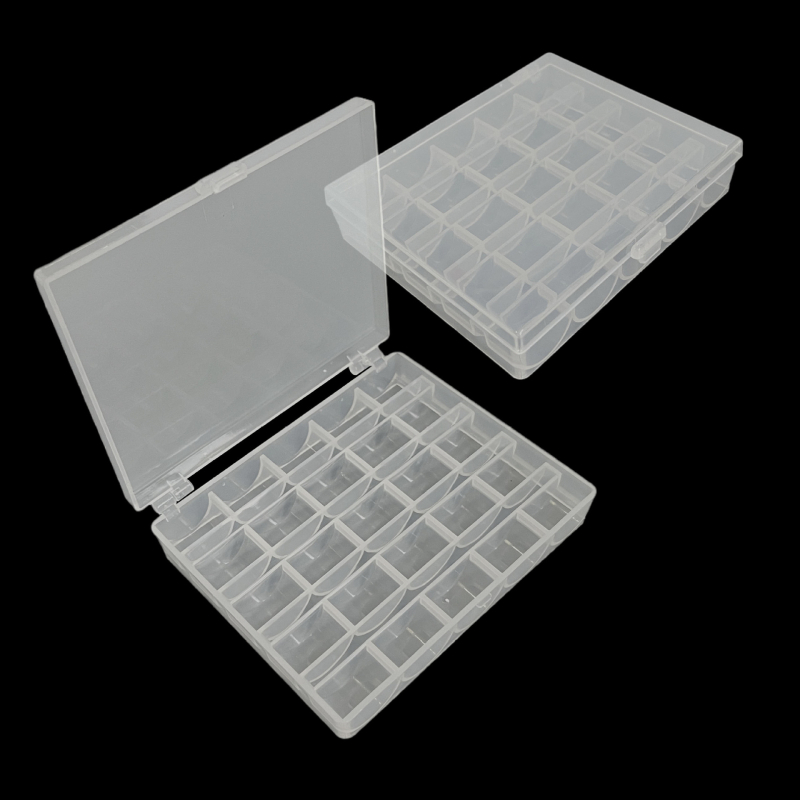Novi set od 25 prozirnih plastičnih kutija za bobine