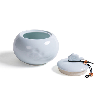 Yanjia Porcelain Shop – Xiangyun Celadon kerámia teás doboz, lezárt teás tartály