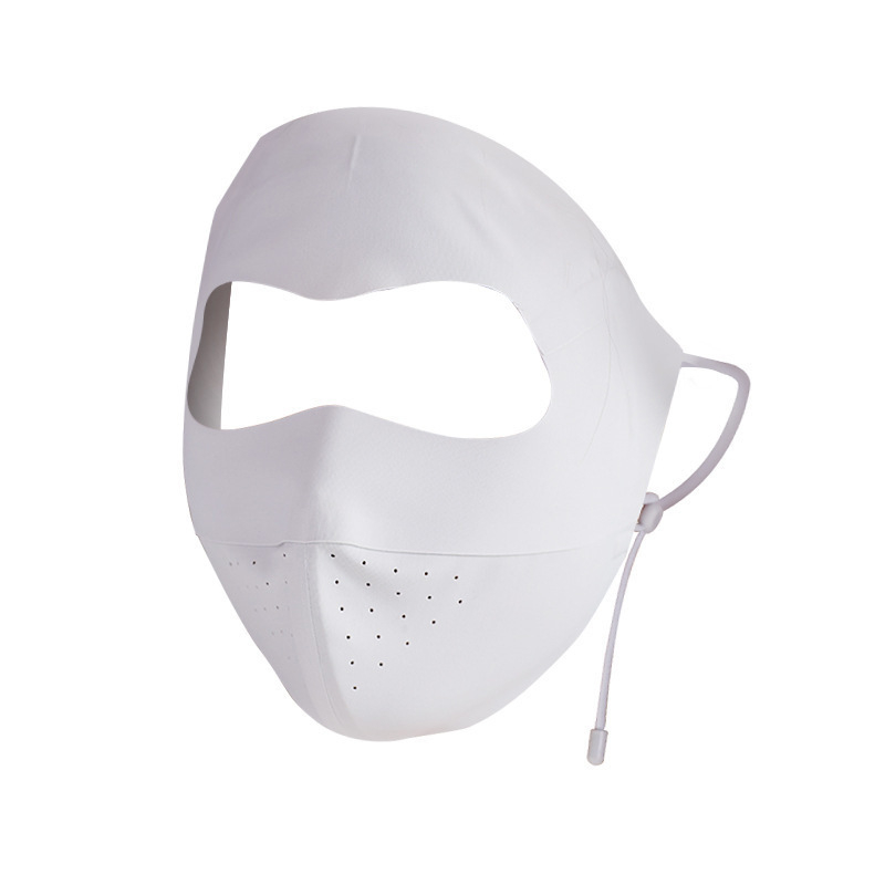 Hialuronsavval ellátott UV-védő teljes arcmask nőknek, lélegző ice silk anyag, varratmentes kerékpározáshoz