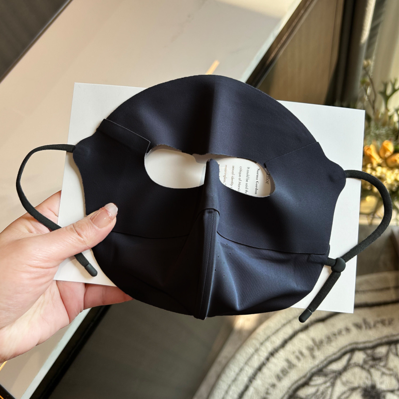 Hialuronsavval ellátott UV-védő teljes arcmask nőknek, lélegző ice silk anyag, varratmentes kerékpározáshoz