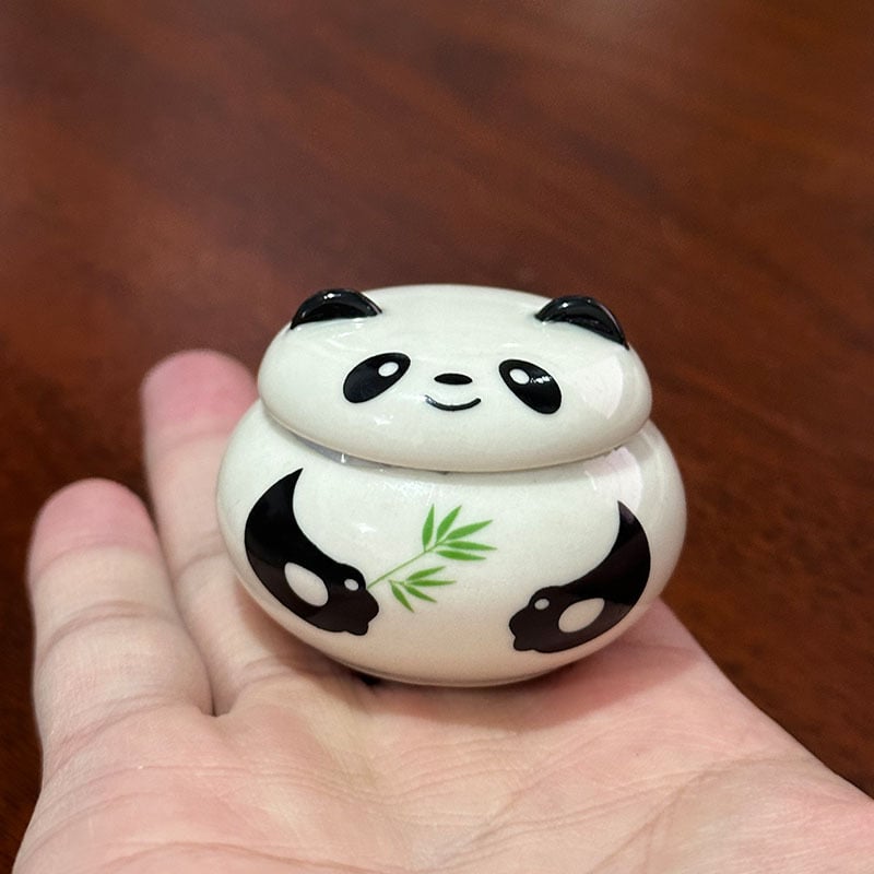 Celadon-mázú kerámia mini zárt edény, porcelán palack fedővel