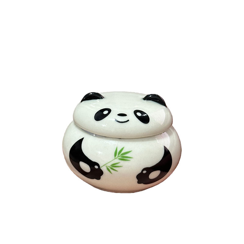 Celadon-mázú kerámia mini zárt edény, porcelán palack fedővel