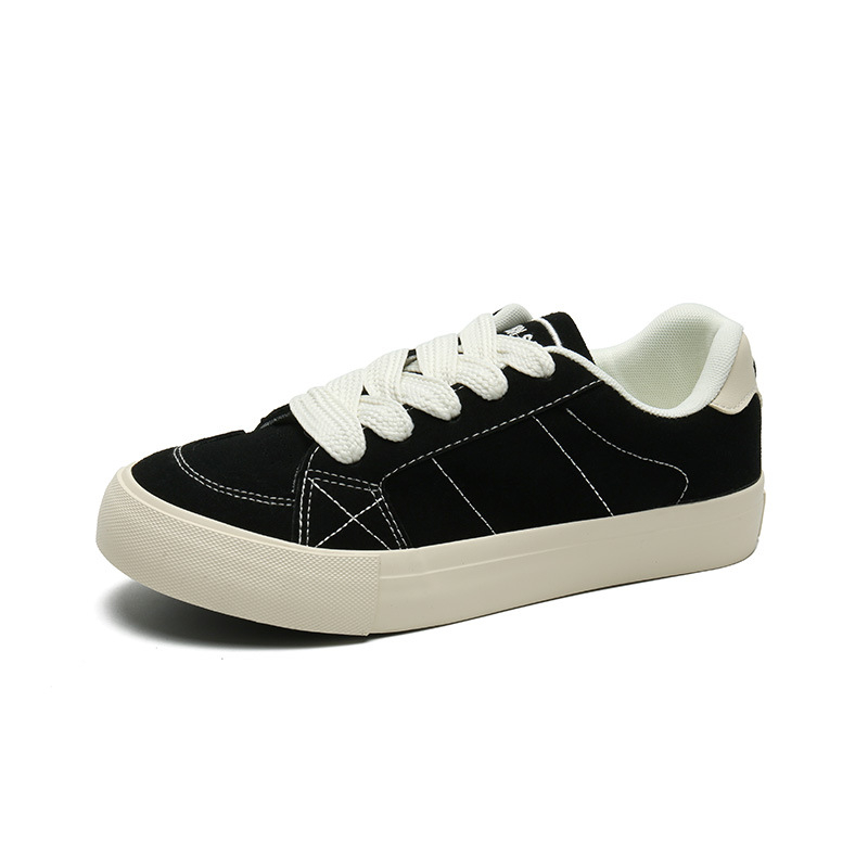 Férfi őszi-téli casual vastag talpú loaferok nubuk bőr és canvas anyagból, lélegző mindennapi sportcipők