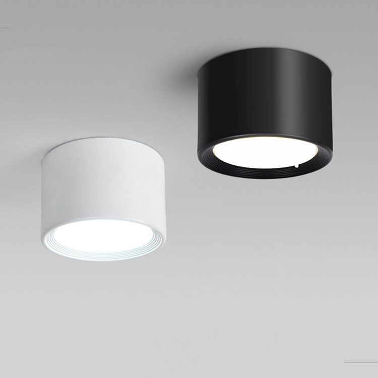 Okružni LED downlight za površinsku montažu s Purui čipom, 3000K topla bijela, aluminijsko kućište, 220V