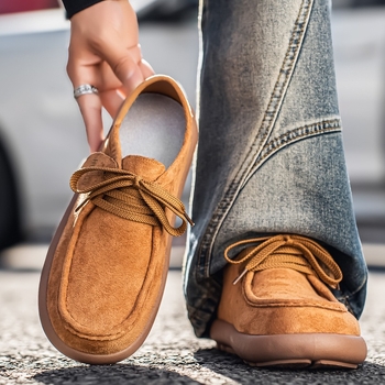 Birkenstock мъжки ежедневни обувки – велурена горна част, кръгъл нос, дебел под, средна височина, кожена стелка, пролет 2026