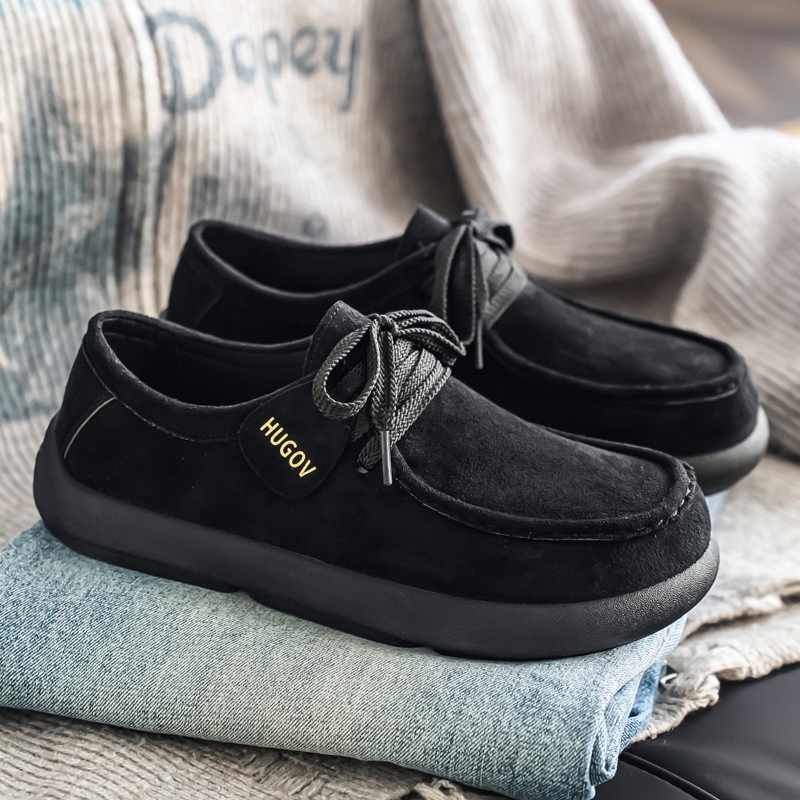 Birkenstock мъжки ежедневни обувки – велурена горна част, кръгъл нос, дебел под, средна височина, кожена стелка, пролет 2026