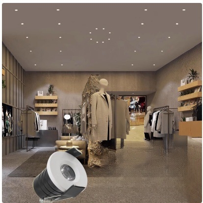 Mini LED usmjereno svjetlo za vinsku vitrinu i izložbenu vitrinu, ugrađeno 1W/3W, otvor 30-40 mm, mali otvor, efekt zvjezdane neba