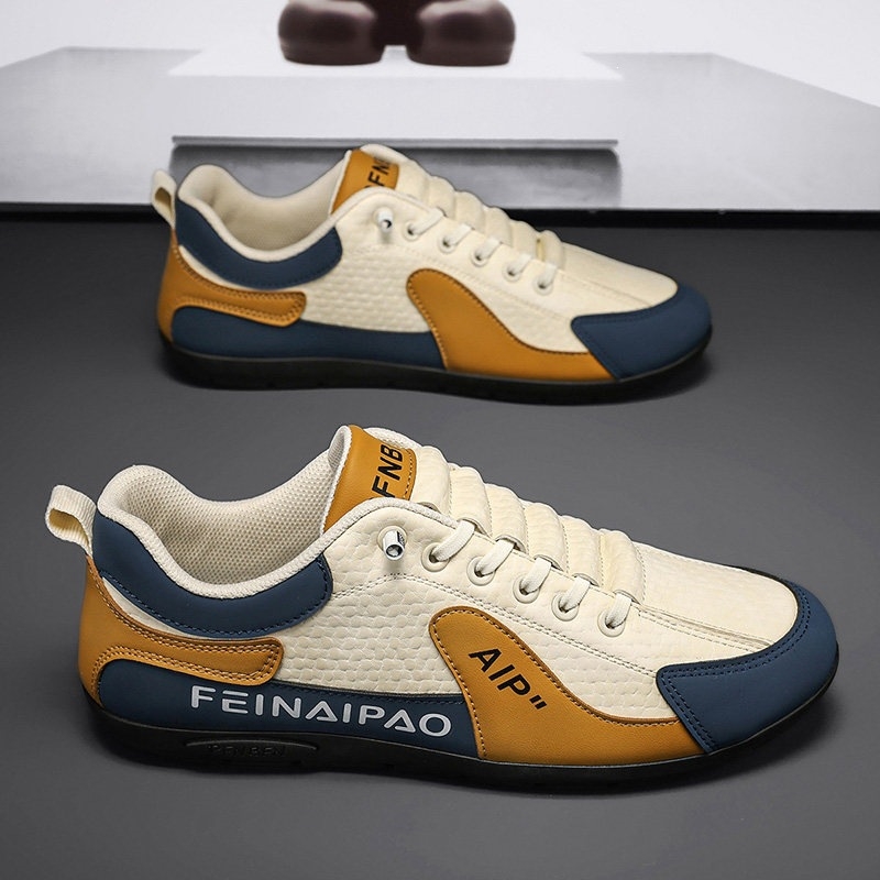 Férfi slip-on mokaszínok, kényelmes munkacipők tavaszra és nyárra, puha talp, csúszásmentes