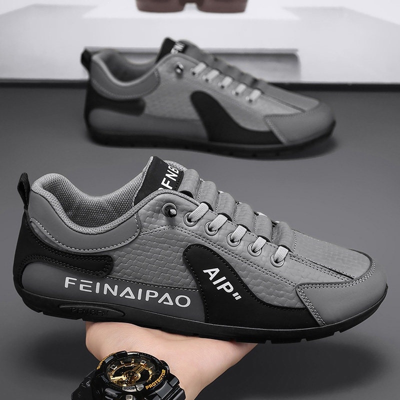 Férfi slip-on mokaszínok, kényelmes munkacipők tavaszra és nyárra, puha talp, csúszásmentes