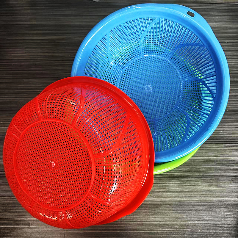 Šareno sito za pranje riže i košarica za voće i povrće, plastično, korejski stil