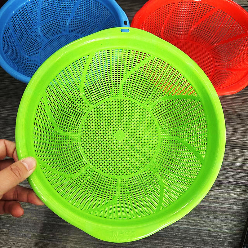 Šareno sito za pranje riže i košarica za voće i povrće, plastično, korejski stil